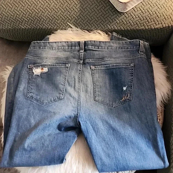 EXPRESS Vintage Patch Ankle Boyfriend Mid Rise - Picture 9 of 9